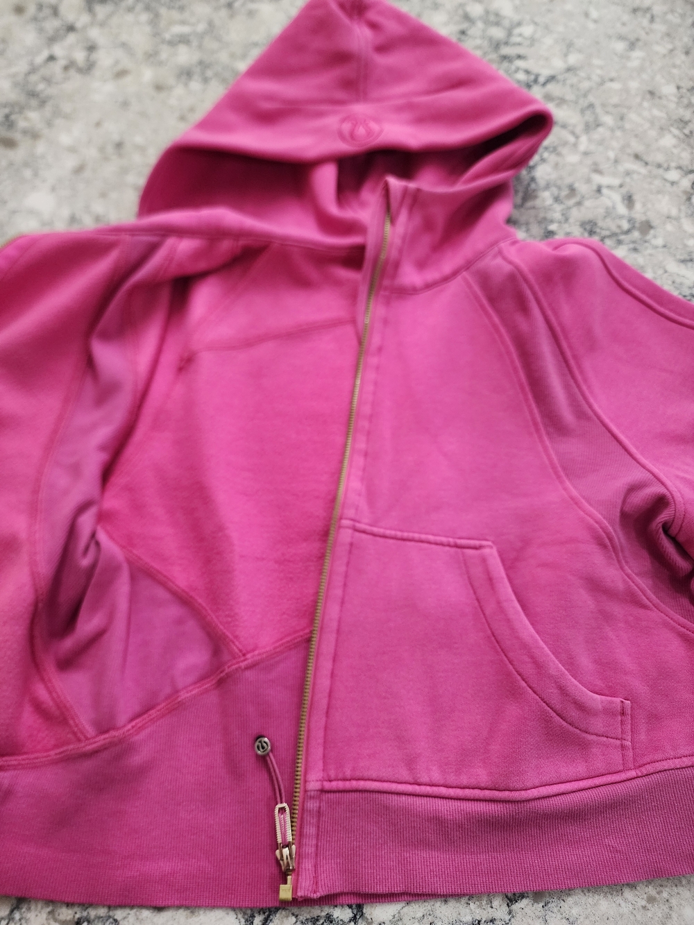 Lululemon Scuba Pink Zip-Up Crop Hoodie - Picture 4 of 13